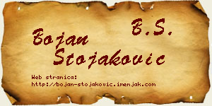 Bojan Stojaković vizit kartica